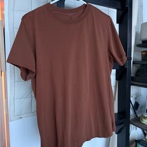 Lululemon All Yours Short Sleeve Crew Neck Tee in Brown